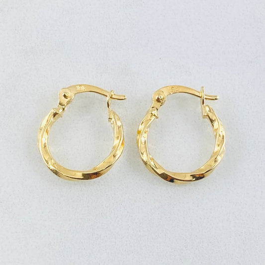 Candongas Kari 0.85gr / 1.5cm / Oro Amarillo 18K