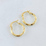 Candongas Kari 0.85gr / 1.5cm / Oro Amarillo 18K