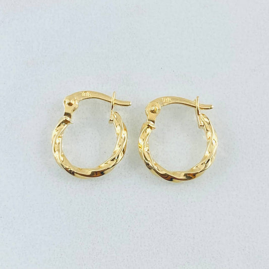 Candongas Kari 0.75gr / 1.3cm / Oro Amarillo 18K ©