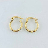 Candongas Kari 0.7gr / 1.2cm / Oro Amarillo 18K *