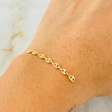 Herraje Retazo GC 0.45gr / 4cm / Oro Amarillo 18K ©