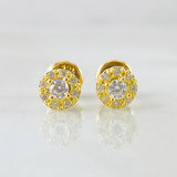 Topos Halo 0.95gr / 5mm Oro Amarillo 18K