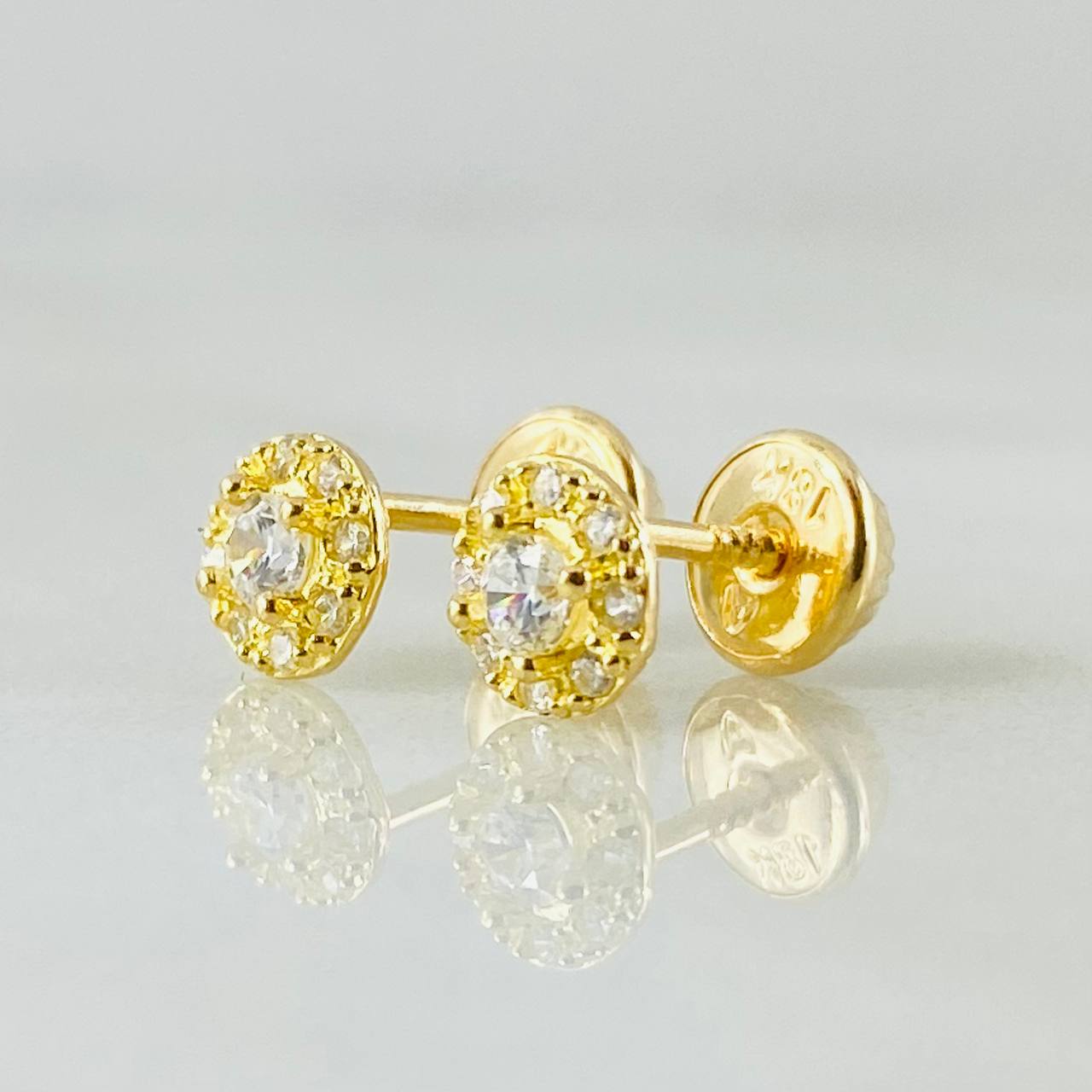 Topos Halo 0.95gr / 5mm Oro Amarillo 18K