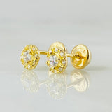 Topos Halo 0.95gr / 5mm Oro Amarillo 18K