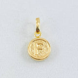 Dije Letra F 0.35gr / 1.4cm / Oro Amarillo 18K
