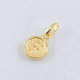Dije Letra F 0.35gr / 1.4cm / Oro Amarillo 18K