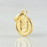 Dije Letra U 0.35gr / 1.5cm / Oro Amarillo 18K