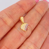 Dije Corazon 0.7gr / 1.5cm / Oro Amarillo 18K &
