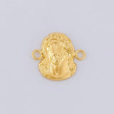 Herraje Rostro de Cristo 0.8g / 1.6cm Oro Amarillo 18K