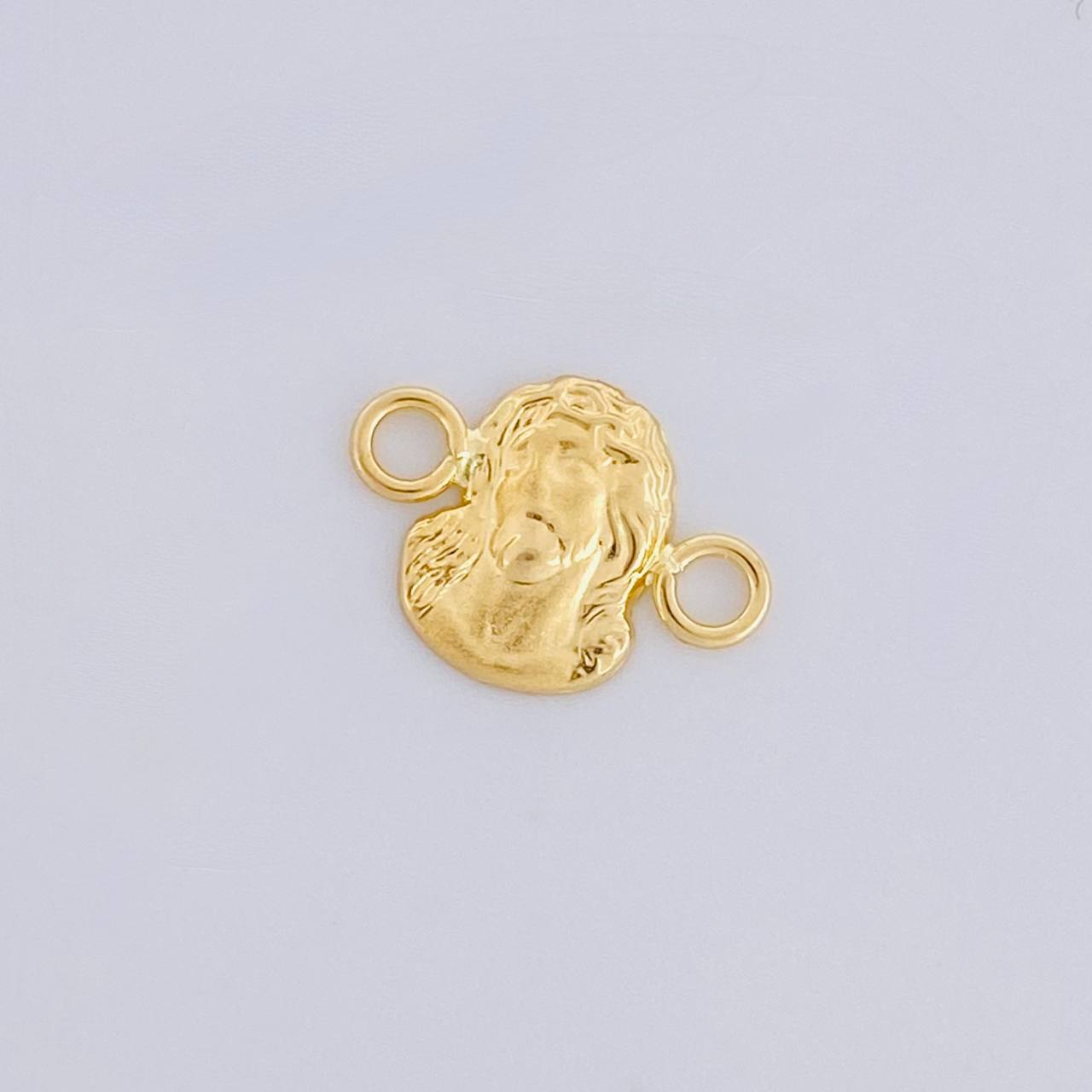 Herraje Rostro de Cristo 0.35g / 1.2cm Oro Amarillo 18K