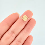 Herraje Rostro de Cristo 0.35g / 1.2cm Oro Amarillo 18K