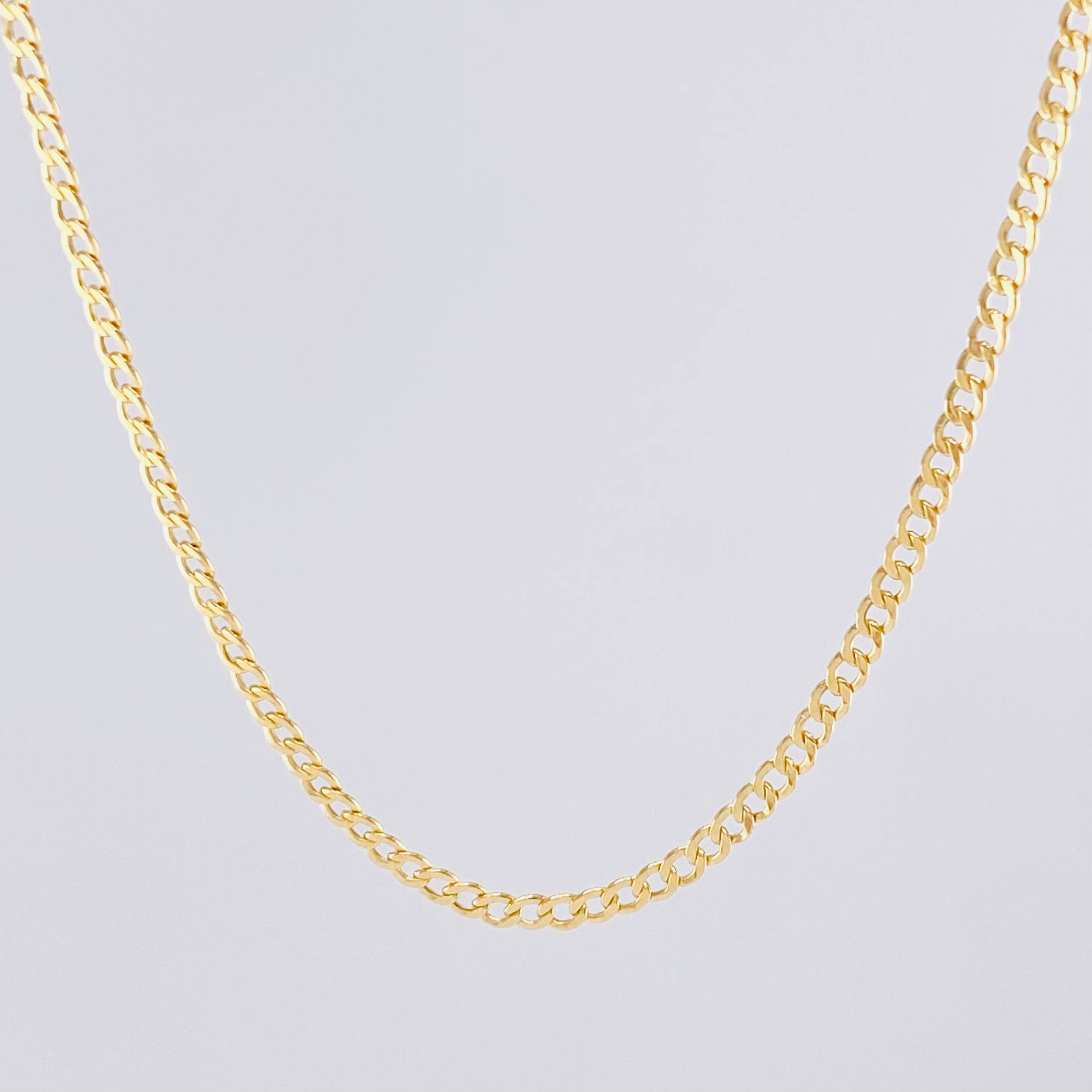 Cadena Cubana 2g / 49.5cm / 2.4mm Oro Amarillo 18K