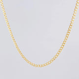 Cadena Cubana 2.55g / 60cm / 2.4mm Oro Amarillo 18K