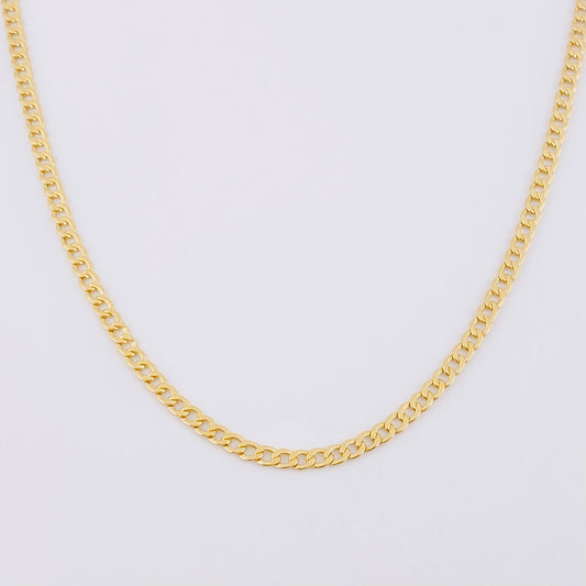 Cadena Cubana 2g / 50cm / 2.36mm Oro Amarillo 18K