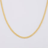 Cadena Cubana 2.6g / 50cm / 2.5mm Oro Amarillo 18K