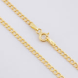 Cadena Cubana 2g / 49.5cm / 2.4mm Oro Amarillo 18K