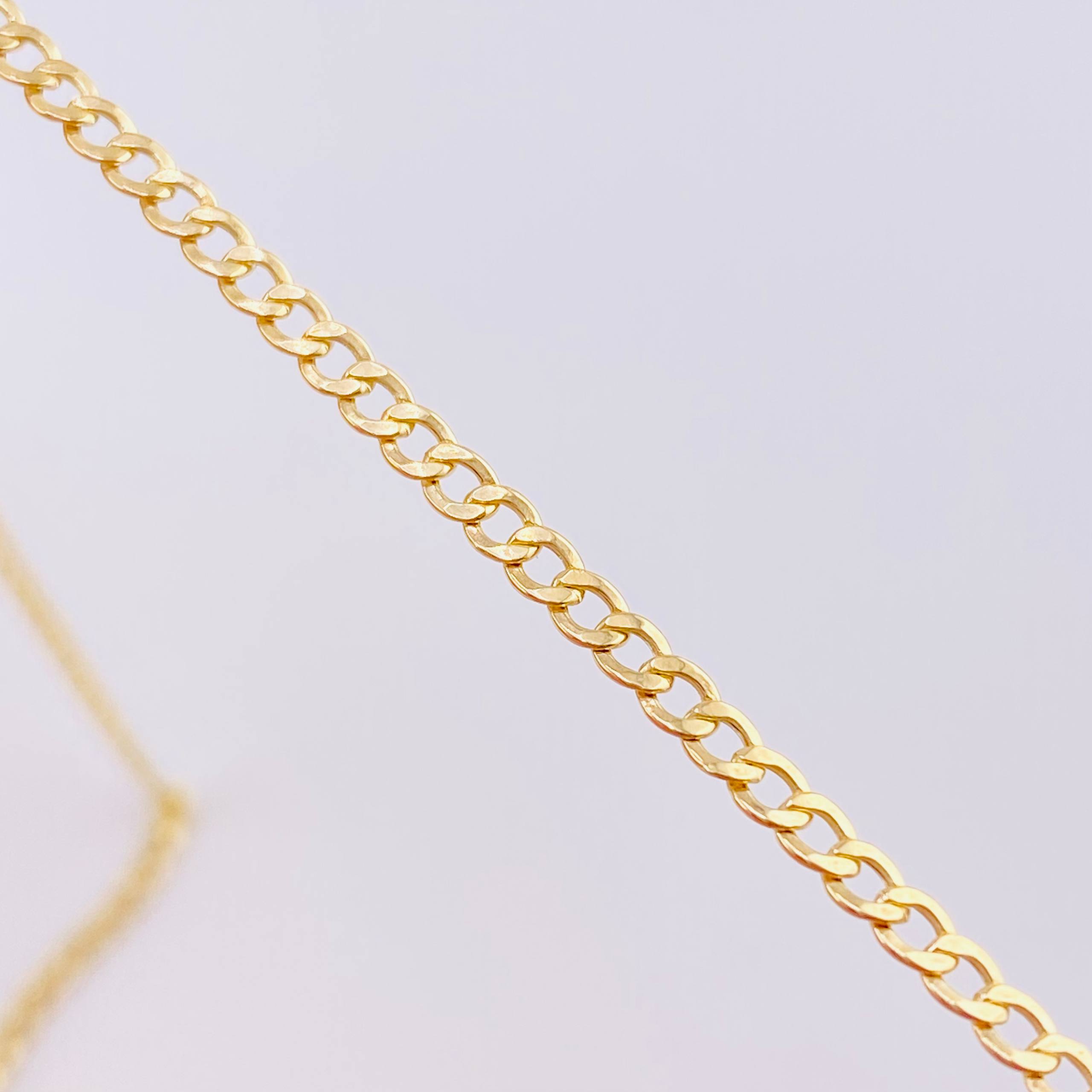 Cadena Cubana 2.55g / 50cm / 2.5mm Oro Amarillo 18K