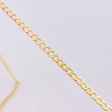 Cadena Cubana 2g / 49.5cm / 2.4mm Oro Amarillo 18K