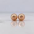 Topos Bola 0.85gr / 7mm Diamantadas Oro Rosa 18K $