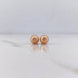 Topos Bola 0.9gr / 7mm Diamantadas Oro Rosa 18K $