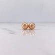 Topos Bola 0.95gr / 8mm Diamantadas Oro Rosa 18K $