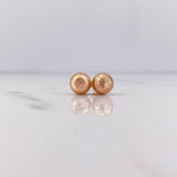 Topos Bola 0.95gr / 8mm Diamantadas Oro Rosa 18K $