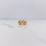 Topos Bola 0.7gr / 6mm Diamantadas Oro Amarillo 18K $