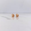 Topos Bola 0.7gr / 6mm Diamantadas Oro Rosa 18K $