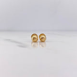 Topos Bola 0.55gr / 5mm Diamantadas Oro Amarillo 18K $