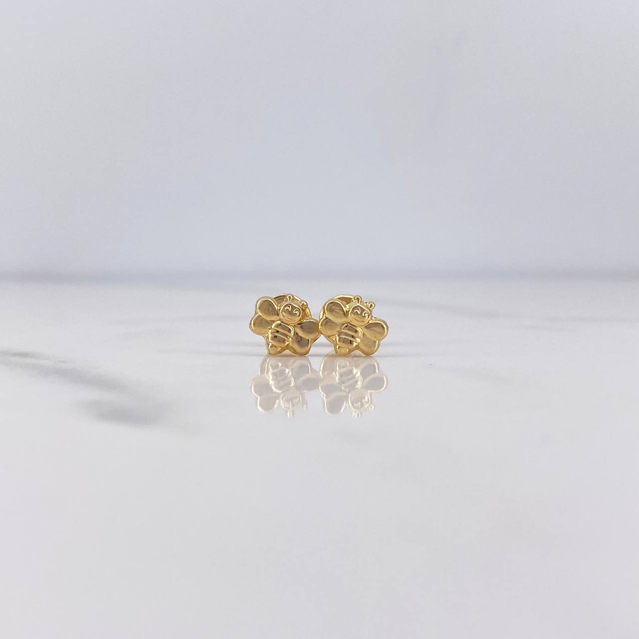 Topos Abeja 0.5gr / Lisos Oro Amarillo 18K $