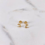 Topos Gato Cola 0.5gr / Lisos Oro Amarillo 18K $