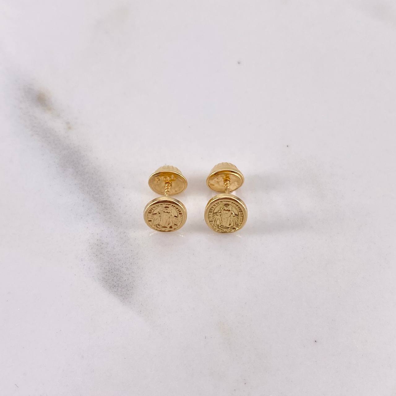 Topos Virgen Milagrosa 0.6gr / Oro Amarillo 18K $