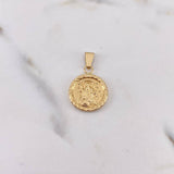 Dije Sagrado Corazon 1.5gr / 2.7cm / Virgen Del Carmen Troquelado Oro Amarillo 18K &