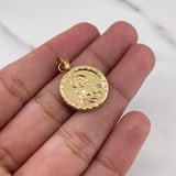 Dije Sagrado Corazon 1.5gr / 2.7cm / Virgen Del Carmen Troquelado Oro Amarillo 18K &