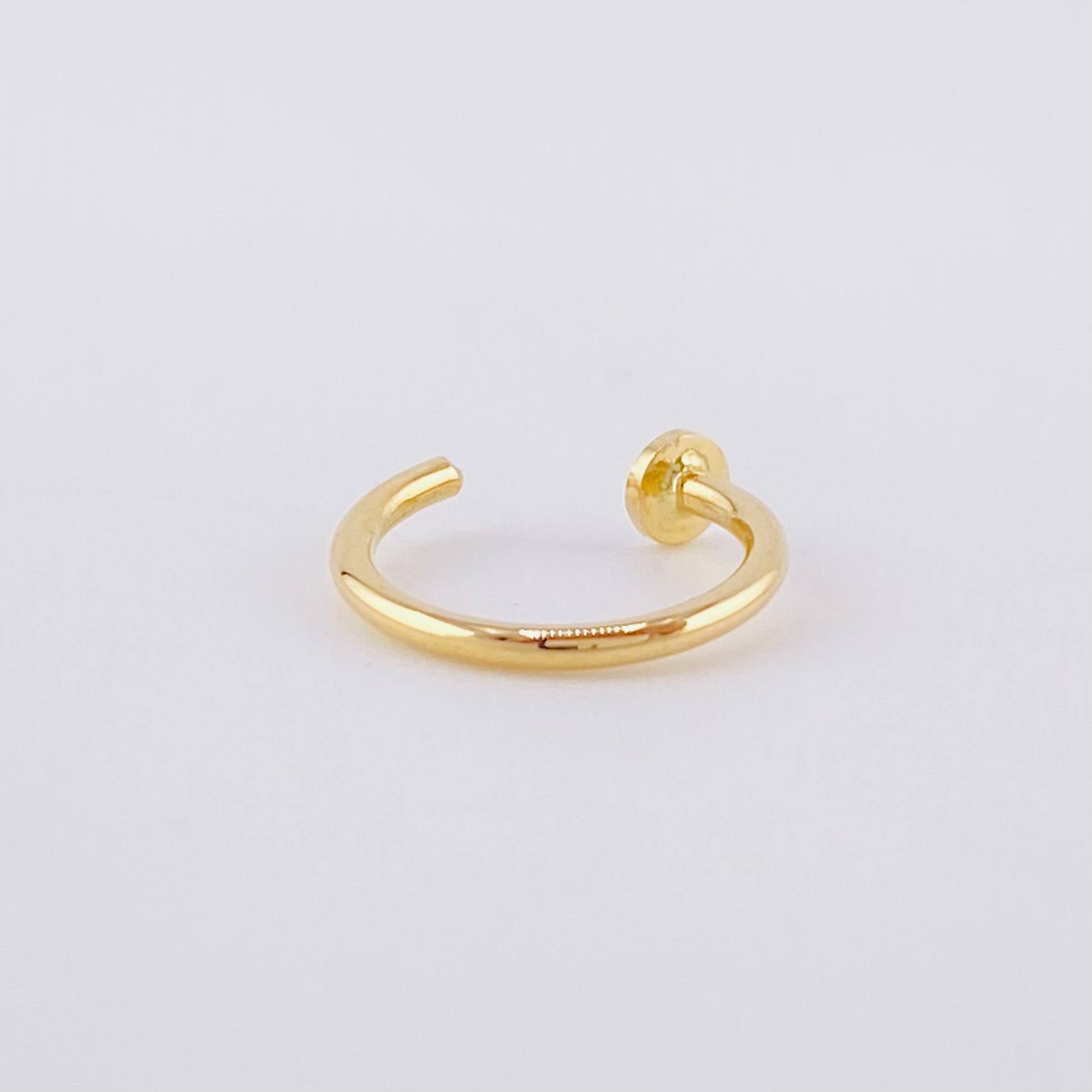 Piercing Earcuff Simulador Circular 0.3 g / 1 cm Oro Amarillo 18K