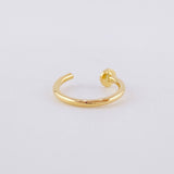 Piercing Earcuff Simulador Circular 0.3 g / 1 cm Oro Amarillo 18K