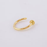 Piercing Earcuff Simulador Circular 0.3 g / 1 cm Oro Amarillo 18K