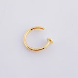 Piercing Earcuff Simulador Circular 0.3 g / 1 cm Oro Amarillo 18K