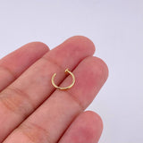 Piercing Earcuff Simulador Circular 0.3 g / 1 cm Oro Amarillo 18K