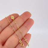 Pulso Denario Virgen Milagrosa 1.7 g / 18 cm / 1.8 mm Oro Amarillo 18K