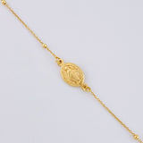 Pulso Denario Virgen Milagrosa 1.5 g / 20.5 cm / 1.5 mm Oro Amarillo 18K