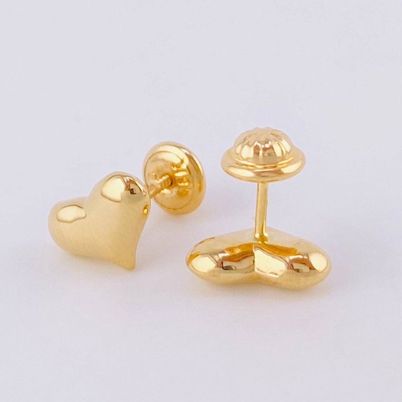 Topos Corazón 0.75gr Troquelado Oro Amarillo