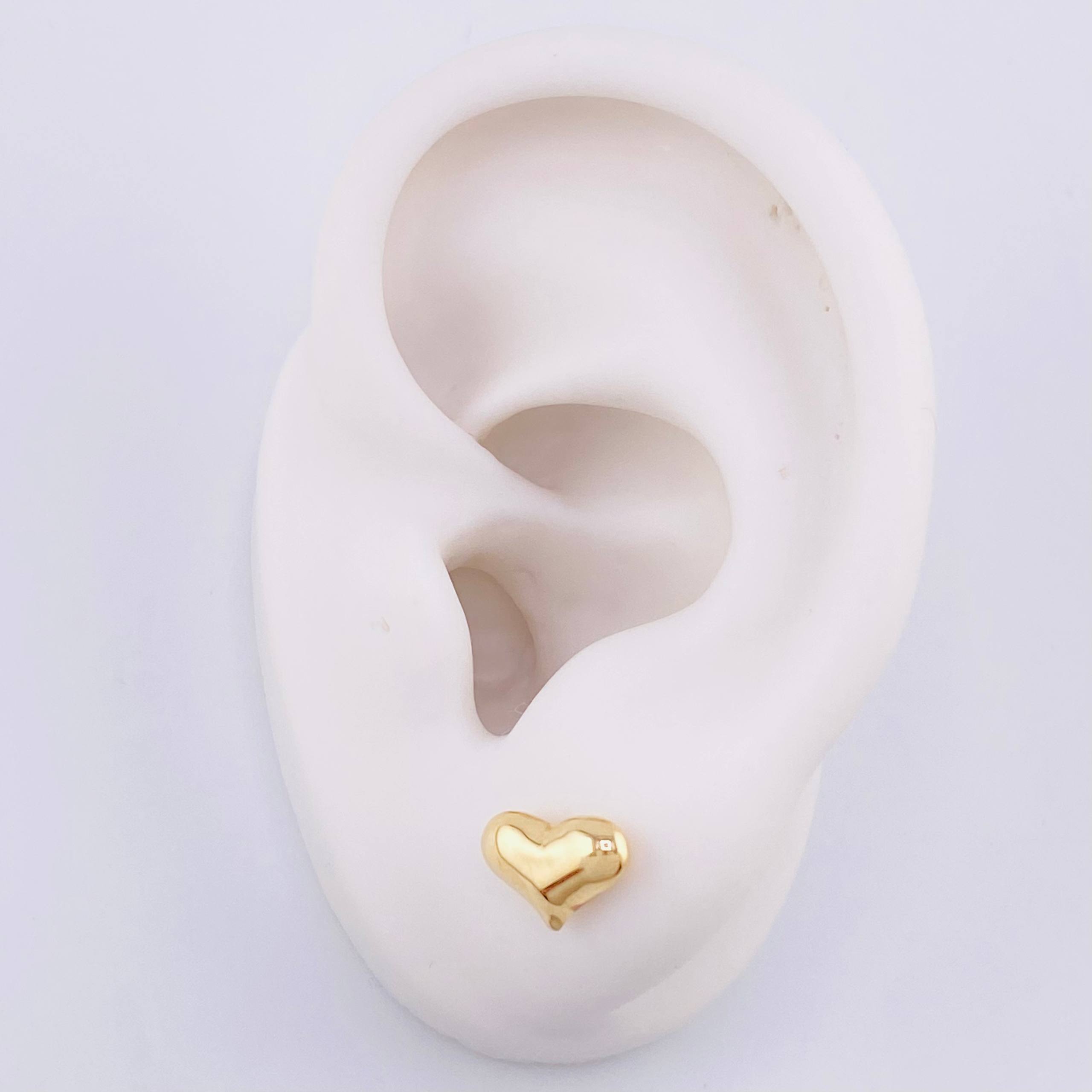 Topos Corazón 0.75gr Troquelado Oro Amarillo