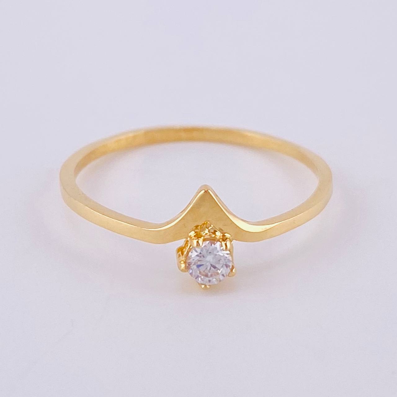 Anillo Solitario Vendetta 1.25gr / T7 1/2 / Oro Amarillo 18K ©