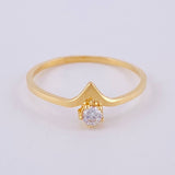 Anillo Solitario Vendetta 1.25gr / T7 1/2 / Oro Amarillo 18K ©