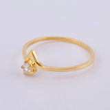 Anillo Solitario Vendetta 1.25gr / T7 1/2 / Oro Amarillo 18K ©