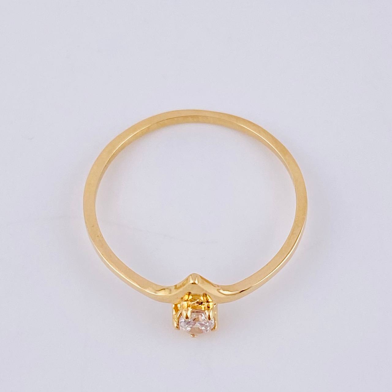 Anillo Solitario Vendetta 1.25gr / T7 1/2 / Oro Amarillo 18K ©