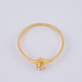Anillo Solitario Vendetta 1.25gr / T7 1/2 / Oro Amarillo 18K ©