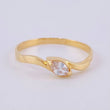 Anillo Solitario Ojo De Osiris 1.35gr / T7 / Oro Amarillo 18K ©