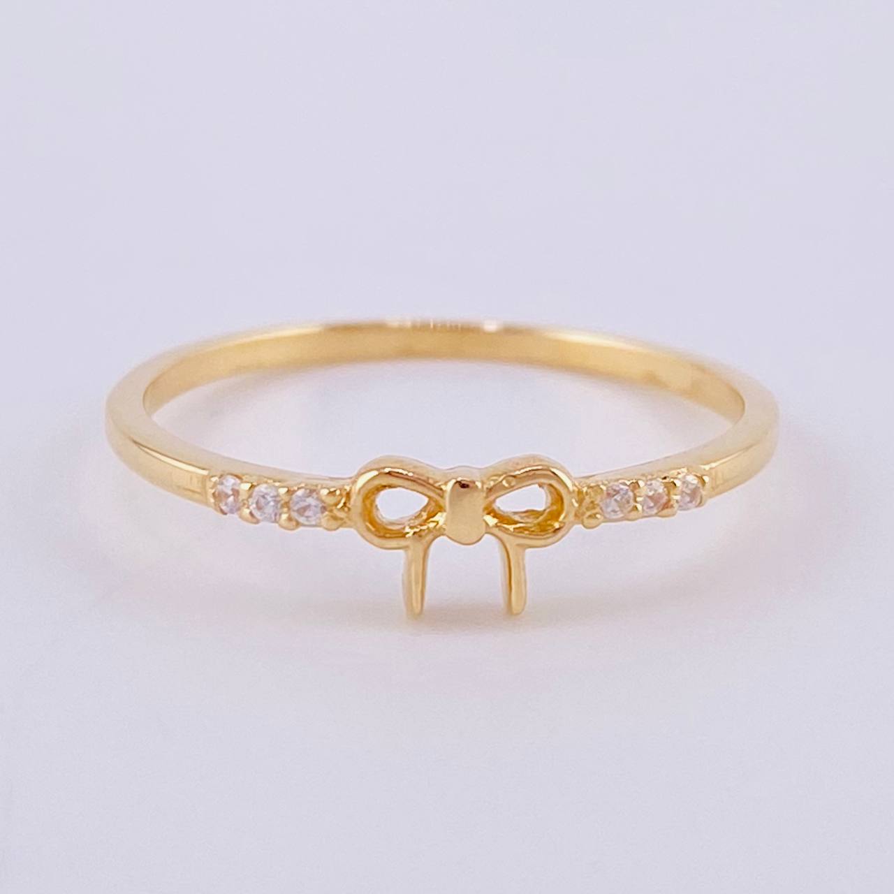 Anillo Moño 1.2 g / T7 Oro Amarillo 18K